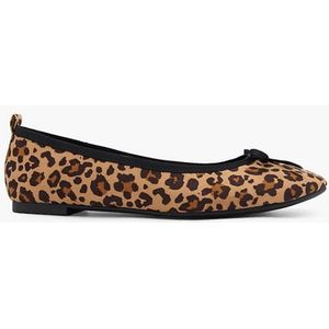 Graceland - Ballerina's - Panterprint - Bruin - Textiel
