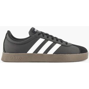 Adidas, Zwarte Sneaker Vl Court Base, Dames, Black, Maat 38.66, Vanharen