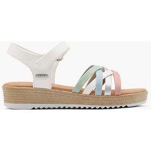 Esprit, Witte Sandaal Klittenband, White, Maat 32, Vanharen