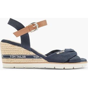 Tom Tailor, Blauwe Sandalette Sleehak, Dames, Blue, Maat 41, Vanharen