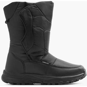 Cortina, Zwarte Snowboot Klittenband Gevoerd, Heren, Black, Maat 44, Vanharen