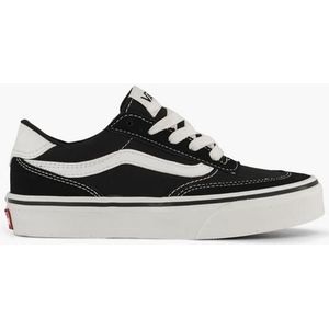 Vans, Zwarte Canvas Sneaker Brooklyn Ls, Black, Maat 34, Vanharen