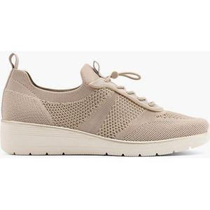 Easy Street, Taupe Comfort Sneaker, Dames, Taupe, Maat 41.5, Vanharen
