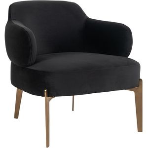 Fauteuil Venus antraciet velvet fire retardant (FR-Quartz 801 Antraciet)