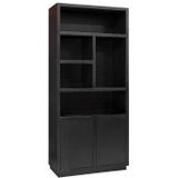 Boekenkast Oakura 2-deuren (Black)