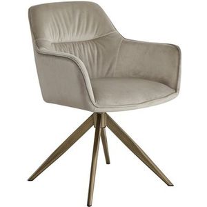 Draaistoel Aline khaki velvet fire retardant (FR-Quartz 903 Khaki)