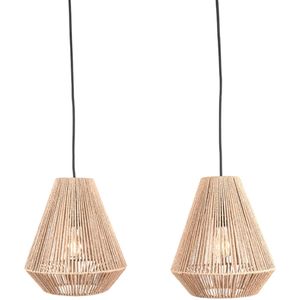 Hanglamp Ibiza - Naturel - Jute - 2-Lichts