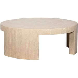 Richmond - Biltmore - Salontafel - Rond - Beige - Italiaans Travertin