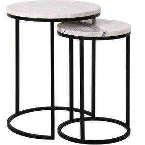 Bijzettafel Lexington set van 2  (White)