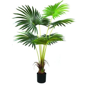 Kunstplant Palm Zwarte Pot L