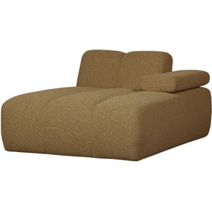 MOJO CHAISE LONGUE ELEMENT RECHTS BOUCLE GEEL/BRUIN MELANGE