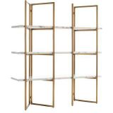 Wandkast Lagrand gold met 3 planken (Gold)