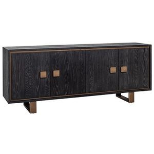 Dressoir Hunter 4-deuren (Black rustic)