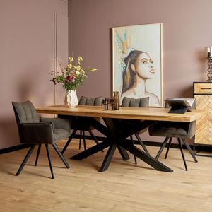 Eettafel Denver | 200 cm | Rechthoek | Matrixpoot