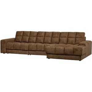 SECOND DATE CHAISE LONGUE RECHTS STRUCTURE VELVET BRASS