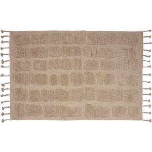 BePureHome Bricks Vloerkleed - Wol/Katoen - Dessin Beige - 1x170x240