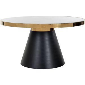 Richmond Eettafel Odin Rond 140 Faux Marmer - Marmer/Metaal - 140x140x75cm