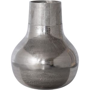 BePureHome Metal Vaas XL - Metaal - Zilver - 46x36x36