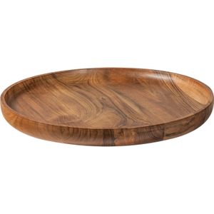 YUKI SERVEERPLANK ROND ACACIA HOUT NATUREL