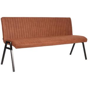 Eetkamerbank Matz - Cognac - Microfiber - 175 cm