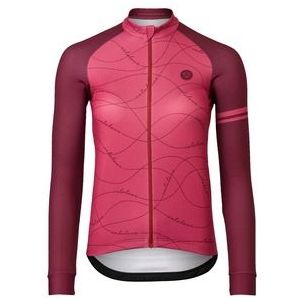 Fietsshirt AGU Women Velo Wave Jersey LS Essential Rusty Pink-XL