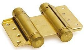 Bommer - Dubbelwerkend Scharnier - Vermessingd - 150 mm