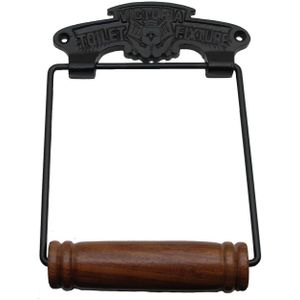Toiletrolhouder Zwart - wcrolhouder Zwart - Toiletpapierhouder Zwart - Toiletrolhouder Metaal
