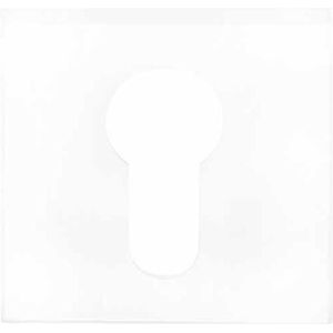 Cilinderplaatje SQUARE LSQBY50B mat wit