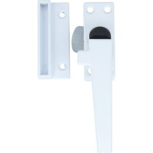 ODShop raamsluiting met knop en sluitplaat rechts aluminium wit gelakt