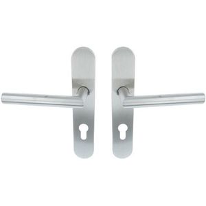 ODShop deurklink Modern haaks op ovaal schild PC72 rvs