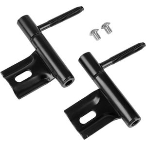 Starx insteekpaumelle voor polynorm kozijn vernikkeld 74.5 x 14 mm zwart