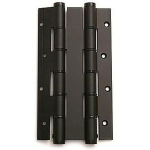 Deurveerscharnier dubbelwerkend 180x30mm aluminium zwart