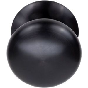 Voordeurknop BASICS LB65V Vast op rozet PVD gunmetal