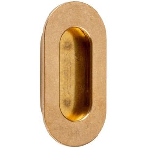 Schuifdeurkom Regina 71x30 mm messing antiek