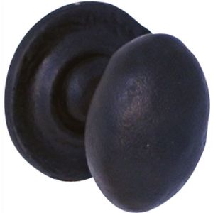 Meubelknop ovaal Oxford ijzer zwart