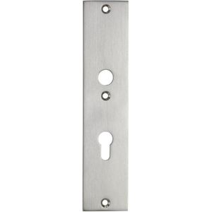 SKG3 rechthoekig schild PC55 binnen mat nikkel ongelakt