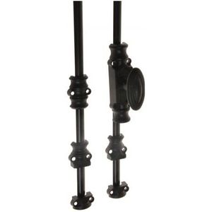 Siso - Retro - Raamespagnolet - Zwart - Inclusief Stangen