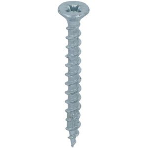 200 stuks 4.0 x 40 mm spaanplaatschroef verzonken PZ-kruiskop