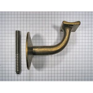 Leuninghouder messing antiek