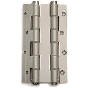 Deurveerscharnier dubbelwerkend 180x30mm aluminium zilvergrijs