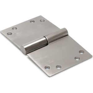 SKG3 Kogelstift paumelle Rechte hoek 150x89 mm links rvs