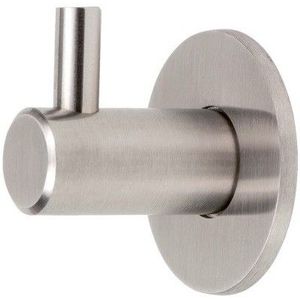 Kapstokhaak rvs Rond met sokkel 50 mm