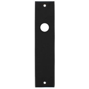 Intersteel Kortschild Rechthoekig blind mat zwart