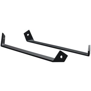 Set plankdragers 238x38x20 mm zwart staal