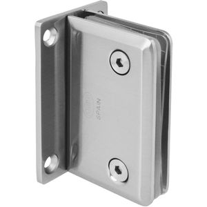 Vaste wandbeugel voor glazen wanden Mod. D nikkel