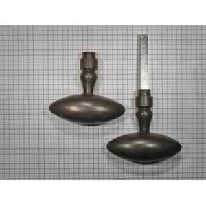 Set deurklinken ijzer geroest