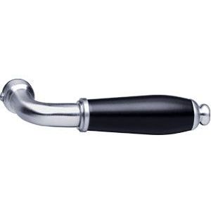 Intersteel enkele deurklink Courgette chroom mat/zwart