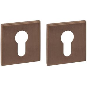 Intersteel - Cilinderrozetten - Verdekt - 53x53x6mm - PVD Brons