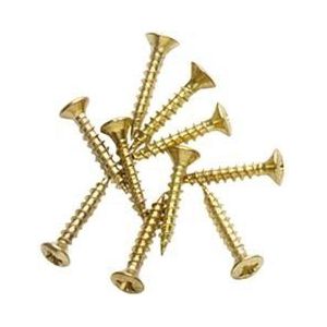 Intersteel 25 houtschroeven messing gelakt 3,5x20mm