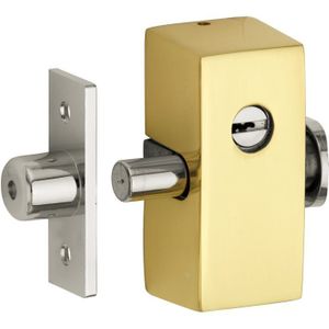 Bijzetslot - Elegant - Messing - Buiten Draaiend - Ongelakt